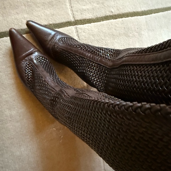 Bottega Veneta Intrecciato Weave Leather Boots - Picture 6 of 15